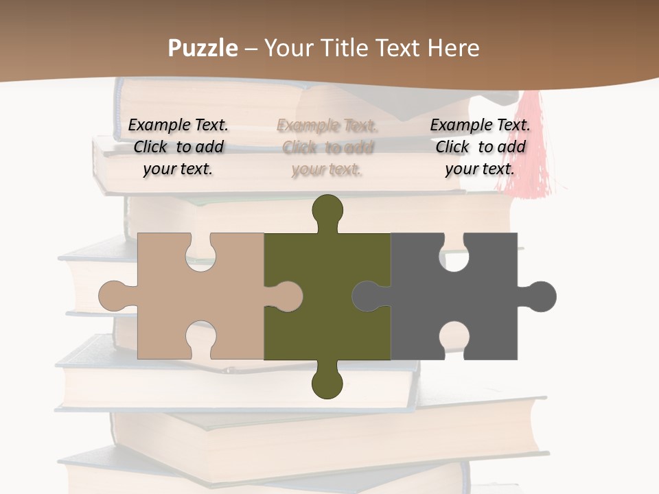 Educate White Isolated PowerPoint Template