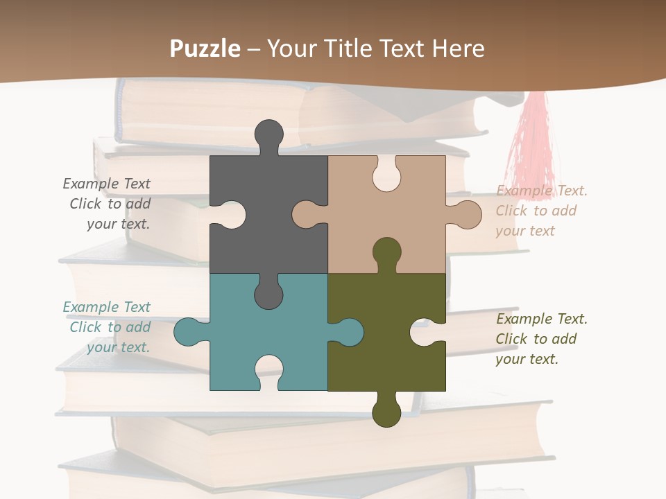 Educate White Isolated PowerPoint Template