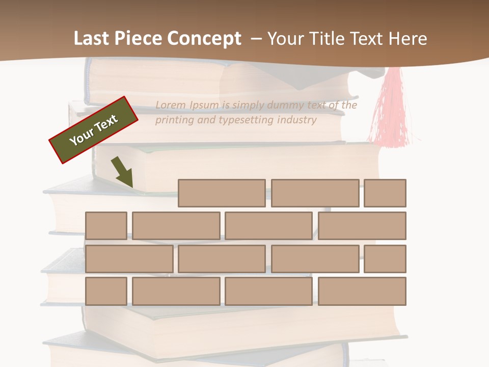 Educate White Isolated PowerPoint Template