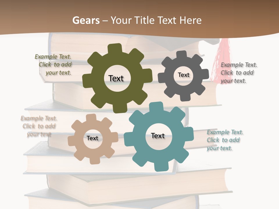 Educate White Isolated PowerPoint Template