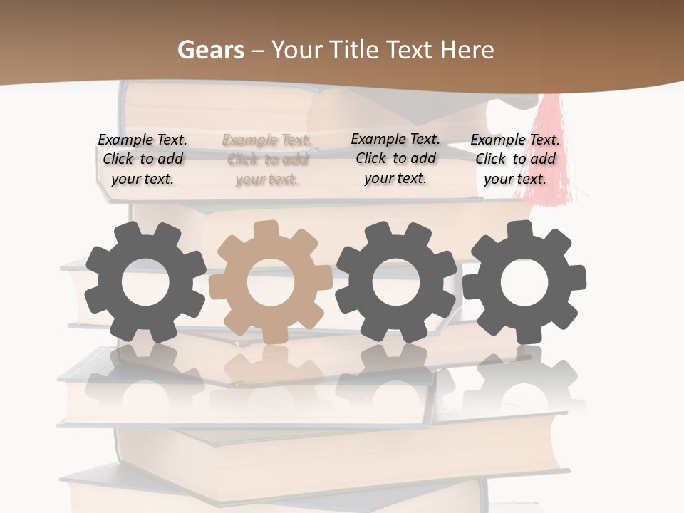 Educate White Isolated PowerPoint Template