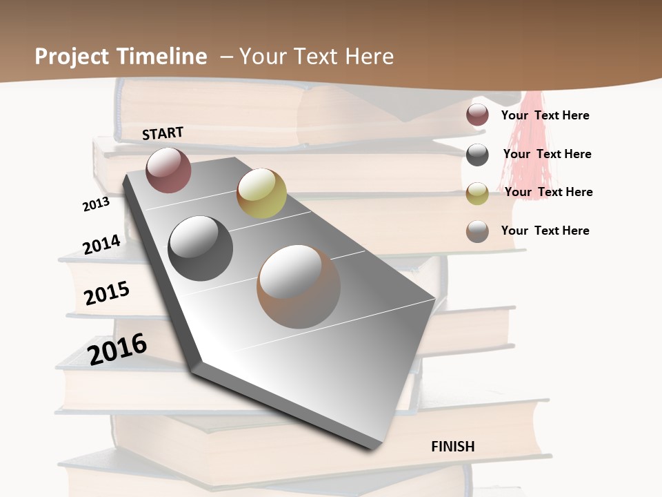 Educate White Isolated PowerPoint Template