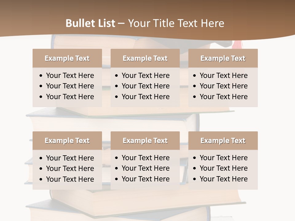 Educate White Isolated PowerPoint Template