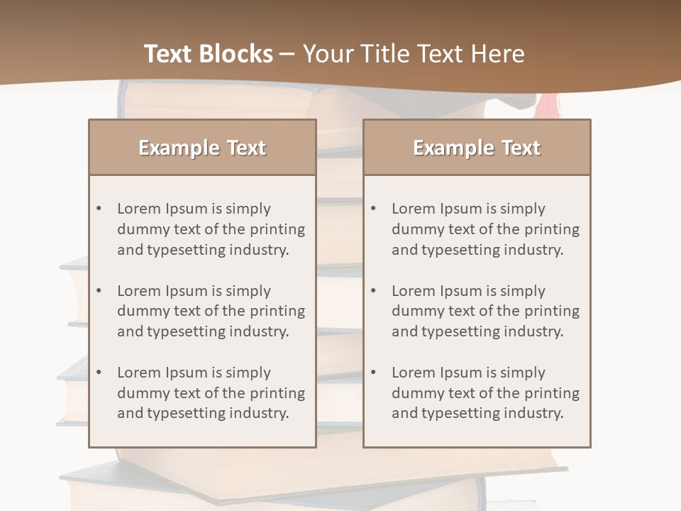 Educate White Isolated PowerPoint Template