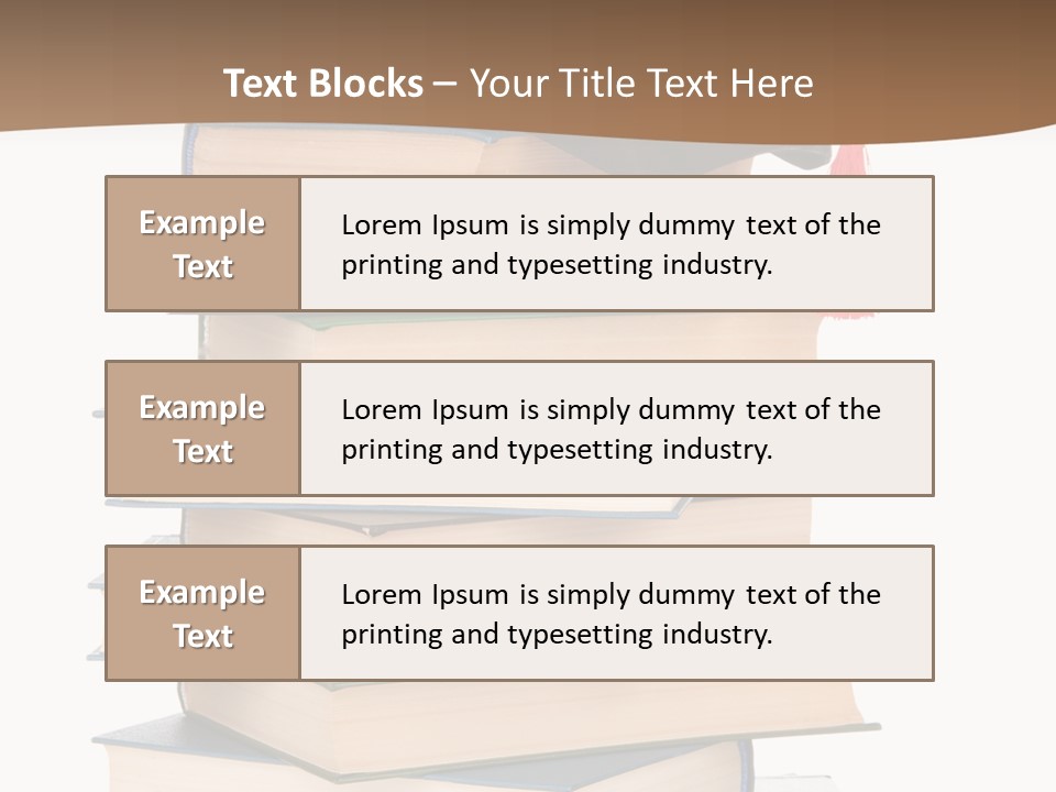 Educate White Isolated PowerPoint Template