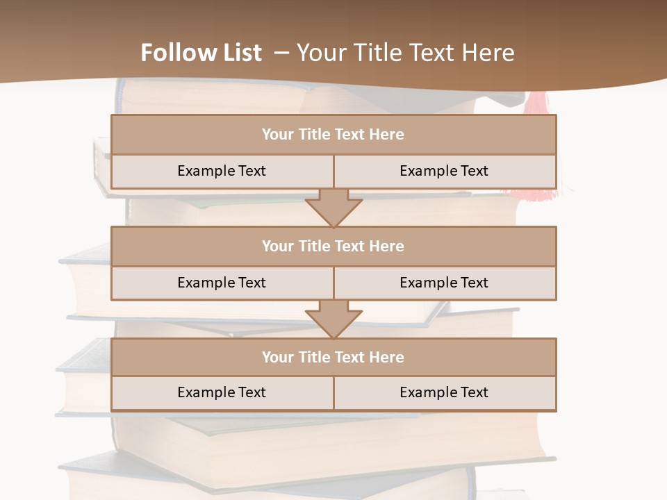 Educate White Isolated PowerPoint Template