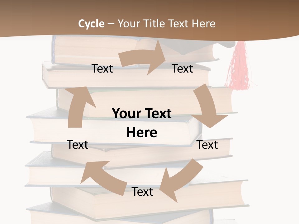 Educate White Isolated PowerPoint Template