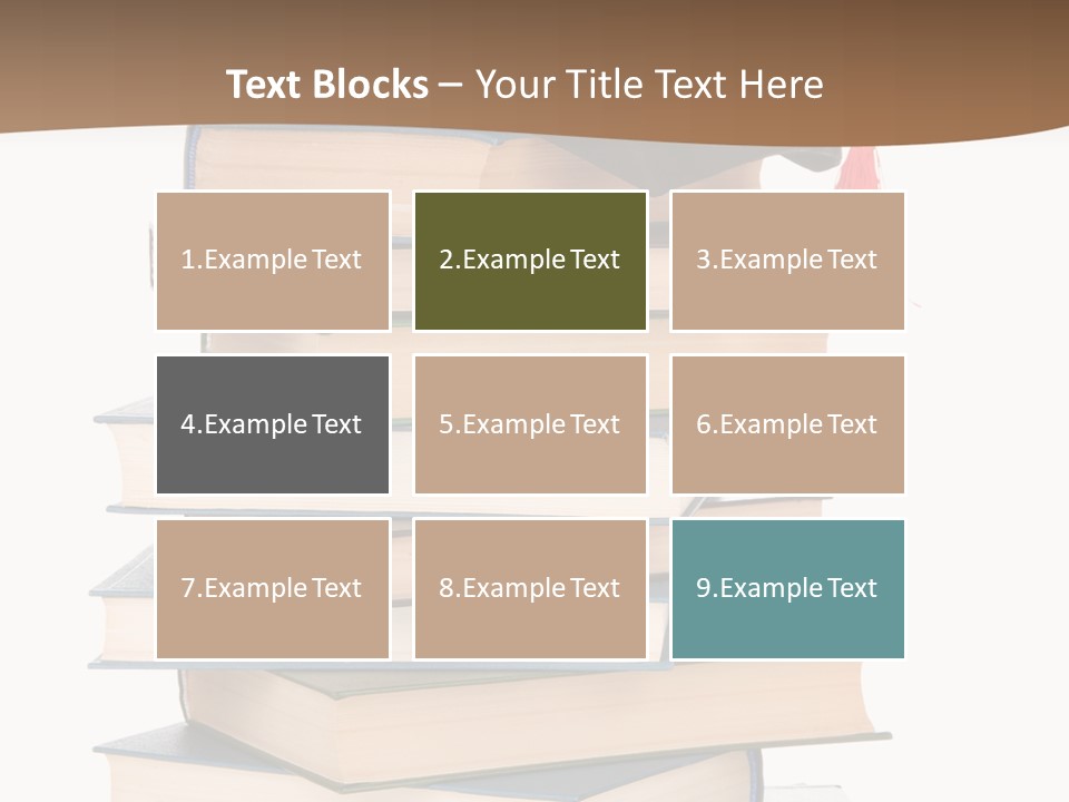 Educate White Isolated PowerPoint Template