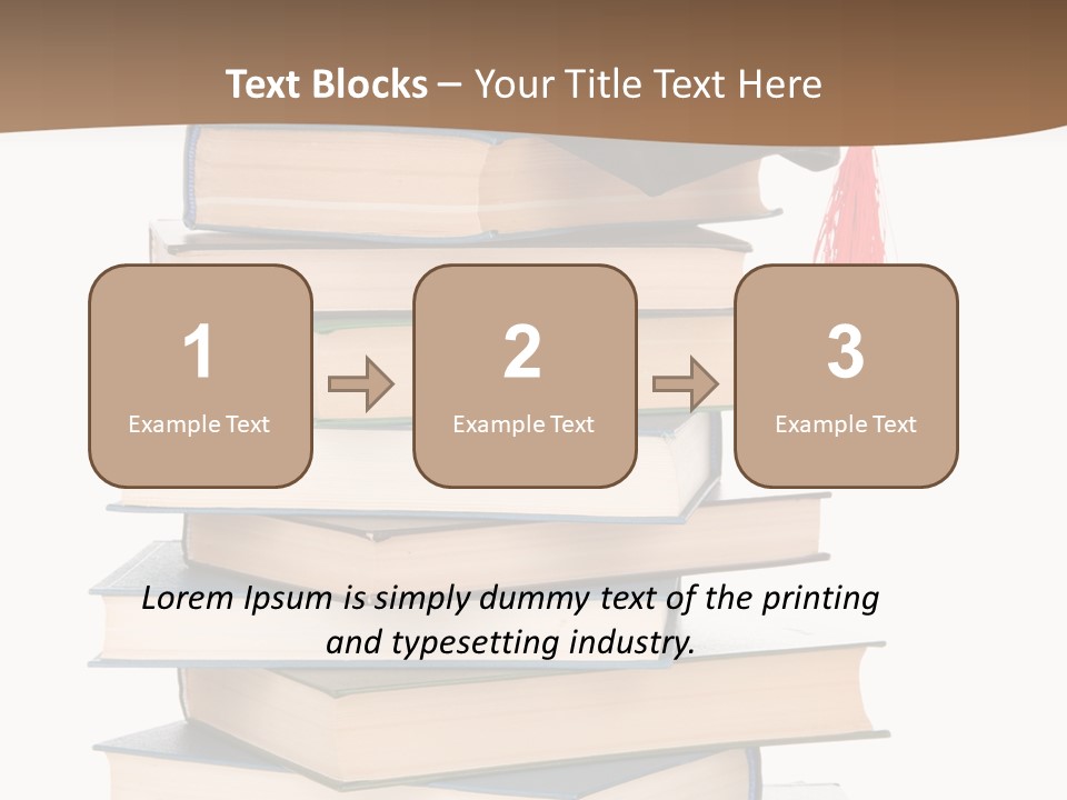Educate White Isolated PowerPoint Template