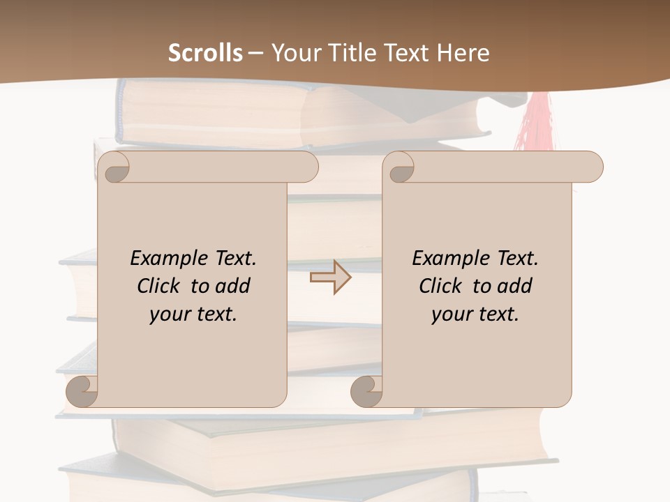Educate White Isolated PowerPoint Template