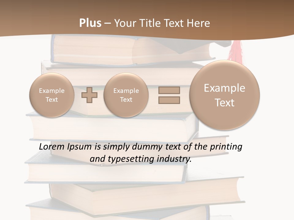 Educate White Isolated PowerPoint Template