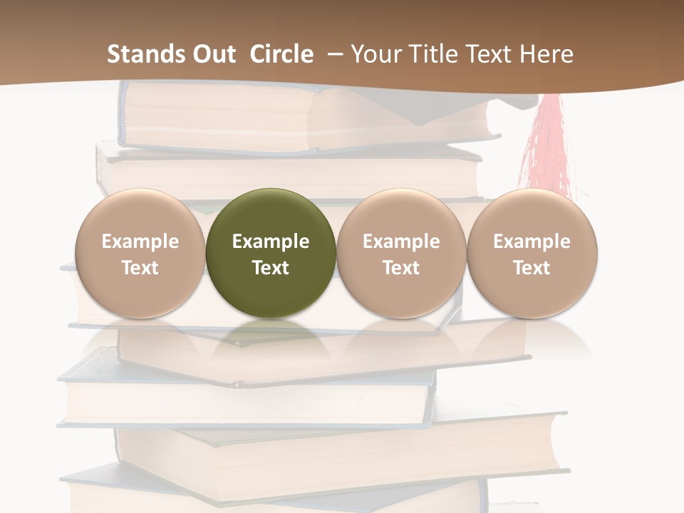 Educate White Isolated PowerPoint Template