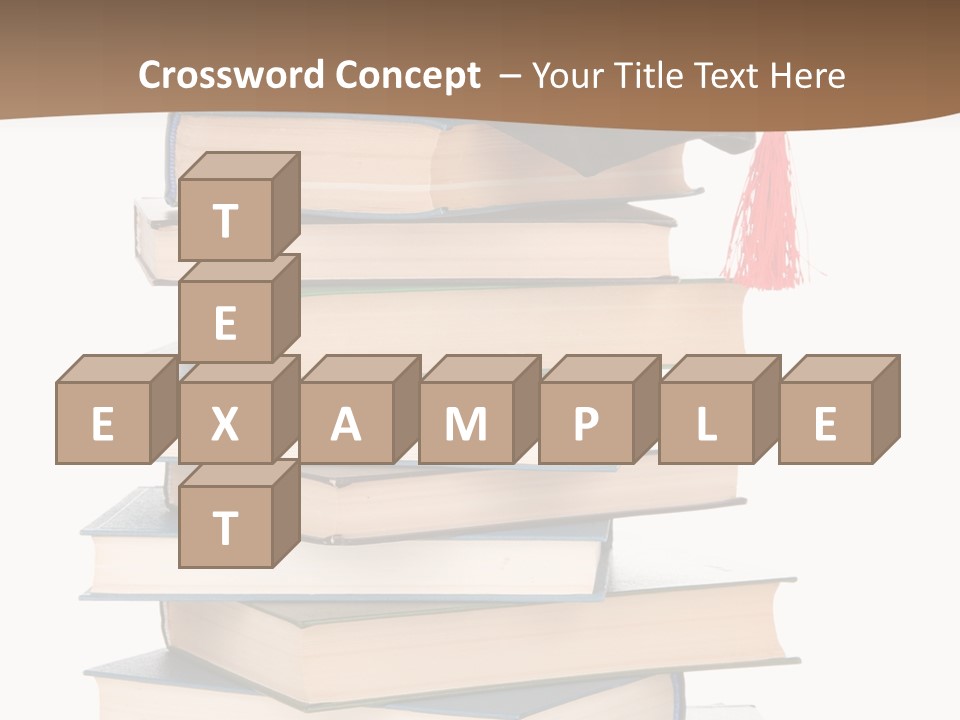 Educate White Isolated PowerPoint Template
