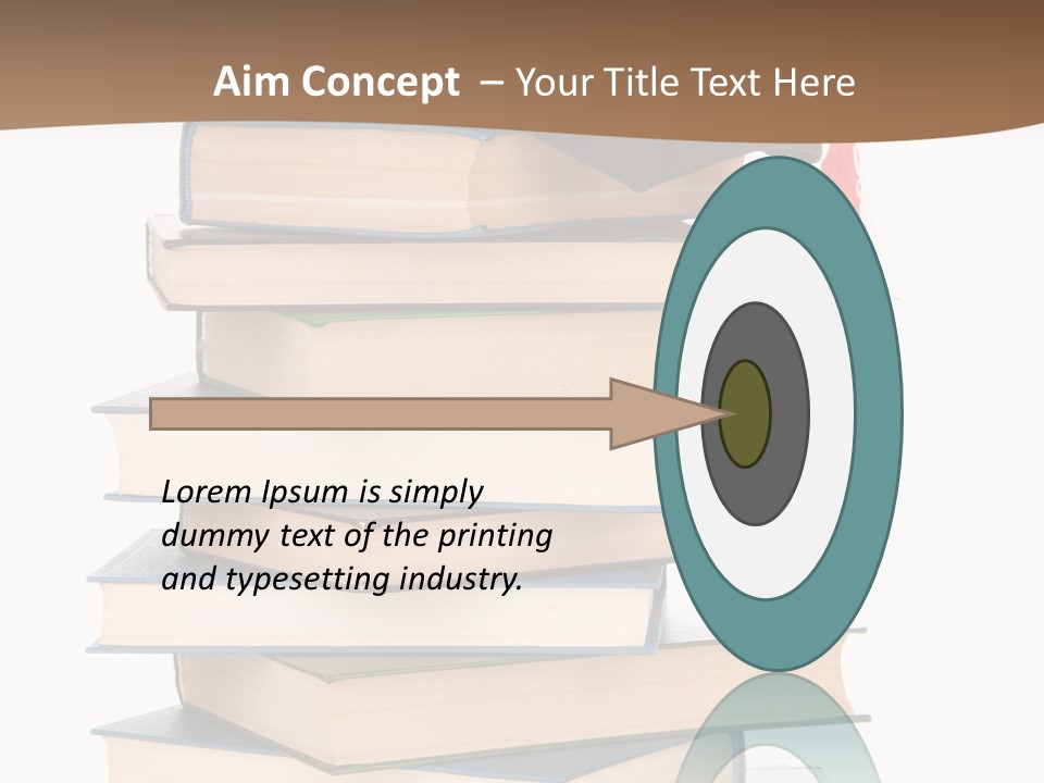 Educate White Isolated PowerPoint Template