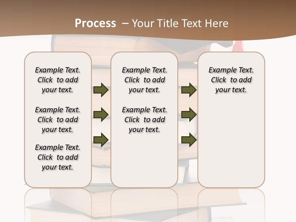 Educate White Isolated PowerPoint Template