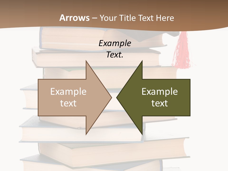 Educate White Isolated PowerPoint Template