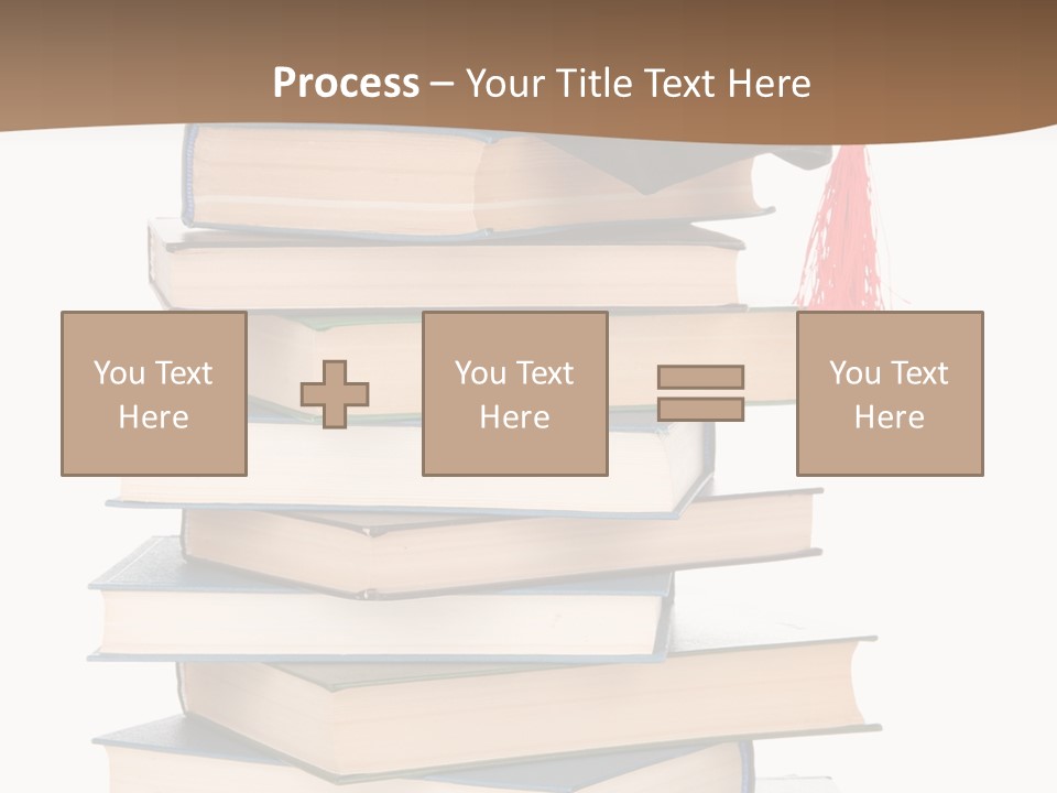 Educate White Isolated PowerPoint Template