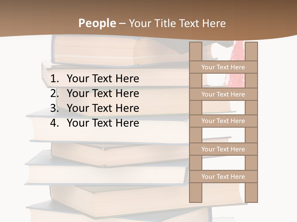 Educate White Isolated PowerPoint Template