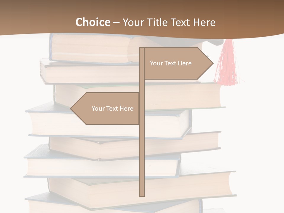 Educate White Isolated PowerPoint Template