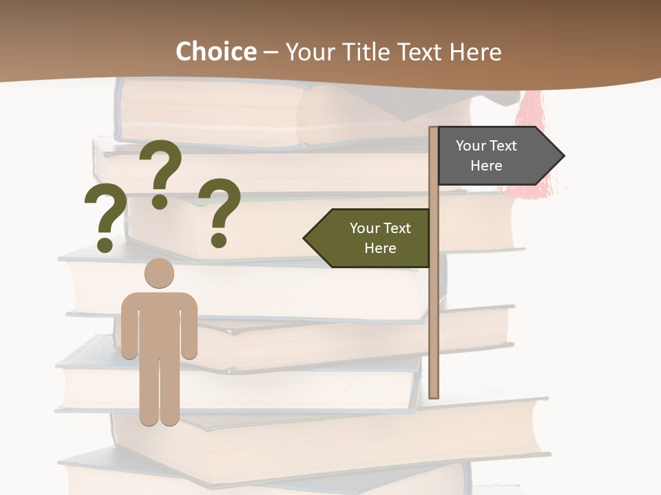 Educate White Isolated PowerPoint Template