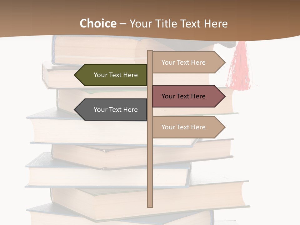 Educate White Isolated PowerPoint Template
