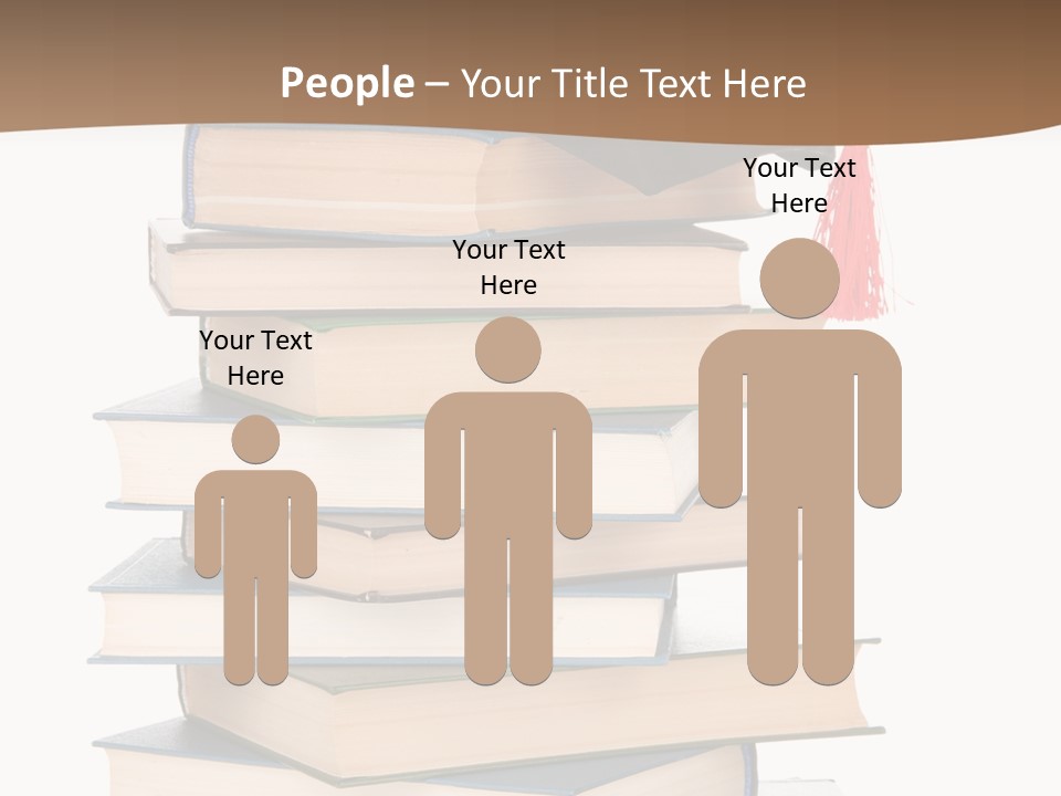 Educate White Isolated PowerPoint Template