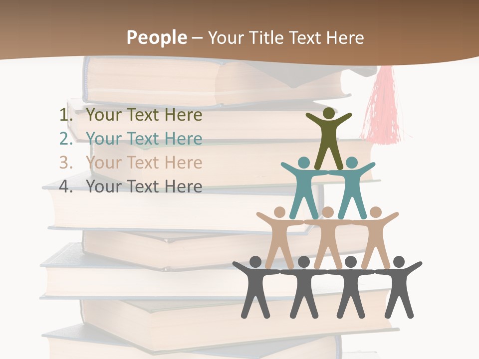 Educate White Isolated PowerPoint Template