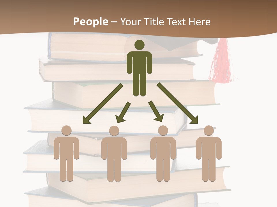 Educate White Isolated PowerPoint Template