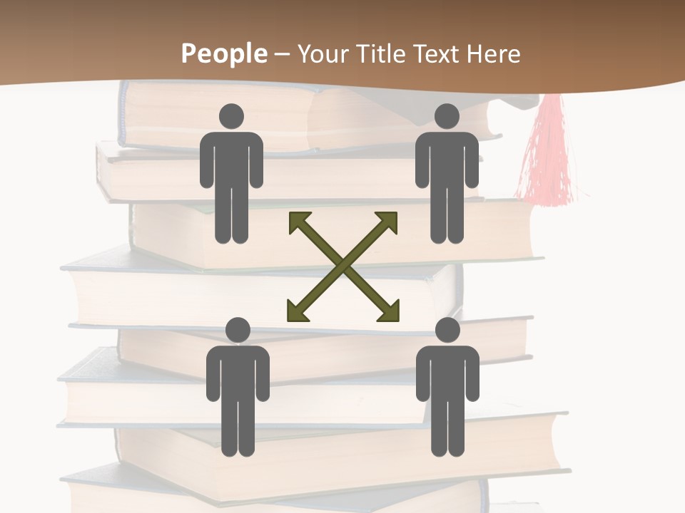 Educate White Isolated PowerPoint Template