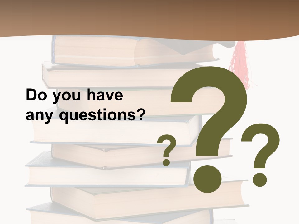 Educate White Isolated PowerPoint Template