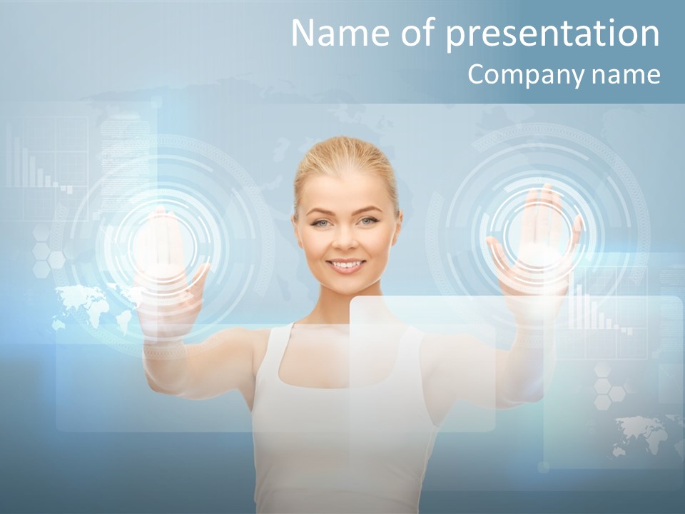 Contact Distance Communication PowerPoint Template