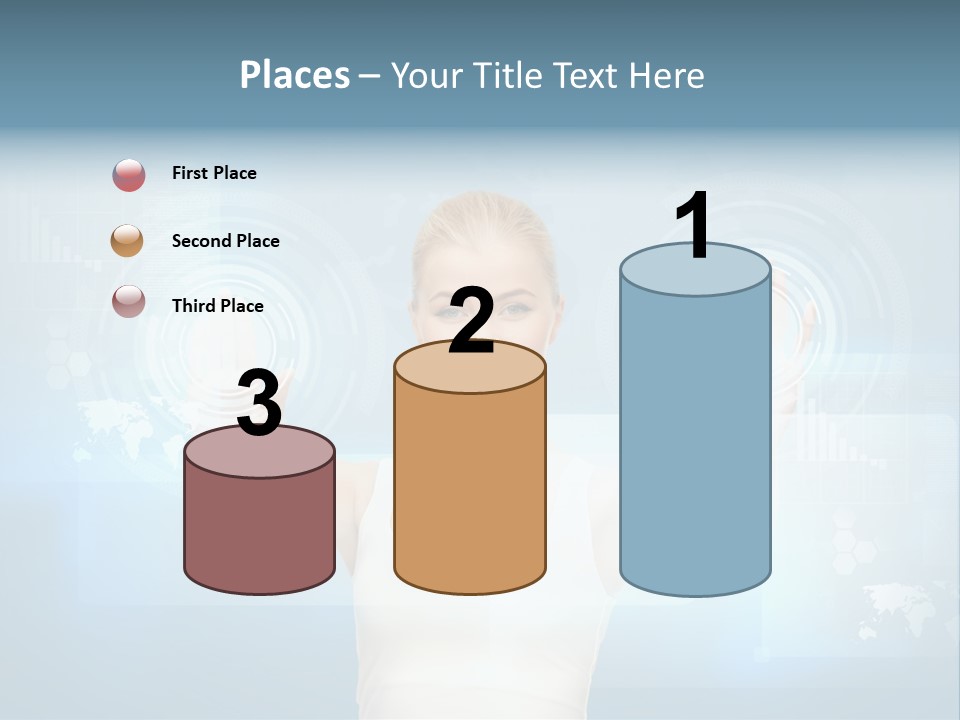 Contact Distance Communication PowerPoint Template