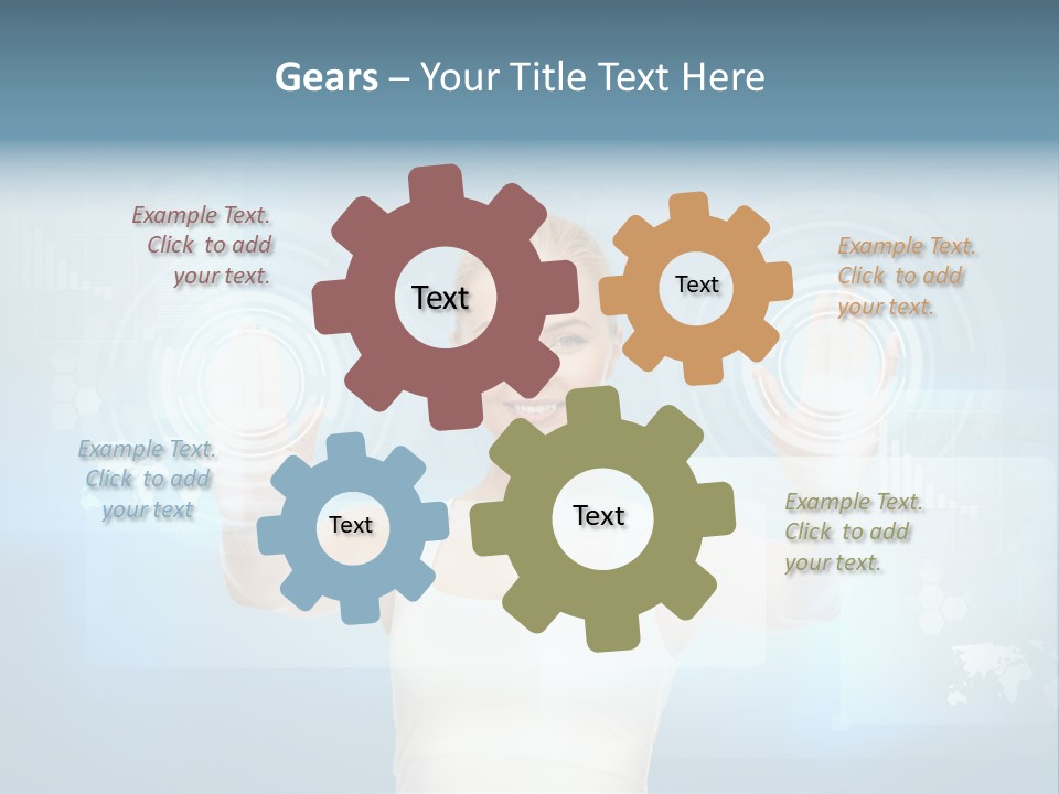 Contact Distance Communication PowerPoint Template