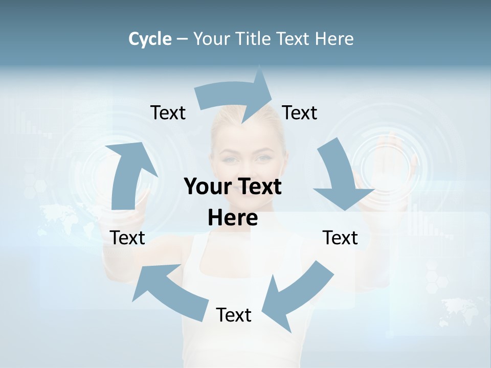 Contact Distance Communication PowerPoint Template