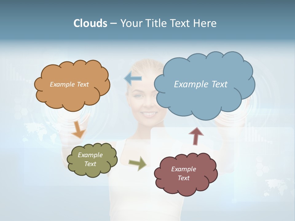 Contact Distance Communication PowerPoint Template