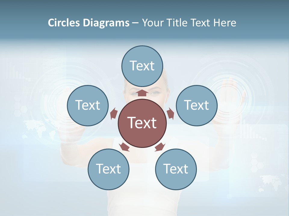 Contact Distance Communication PowerPoint Template