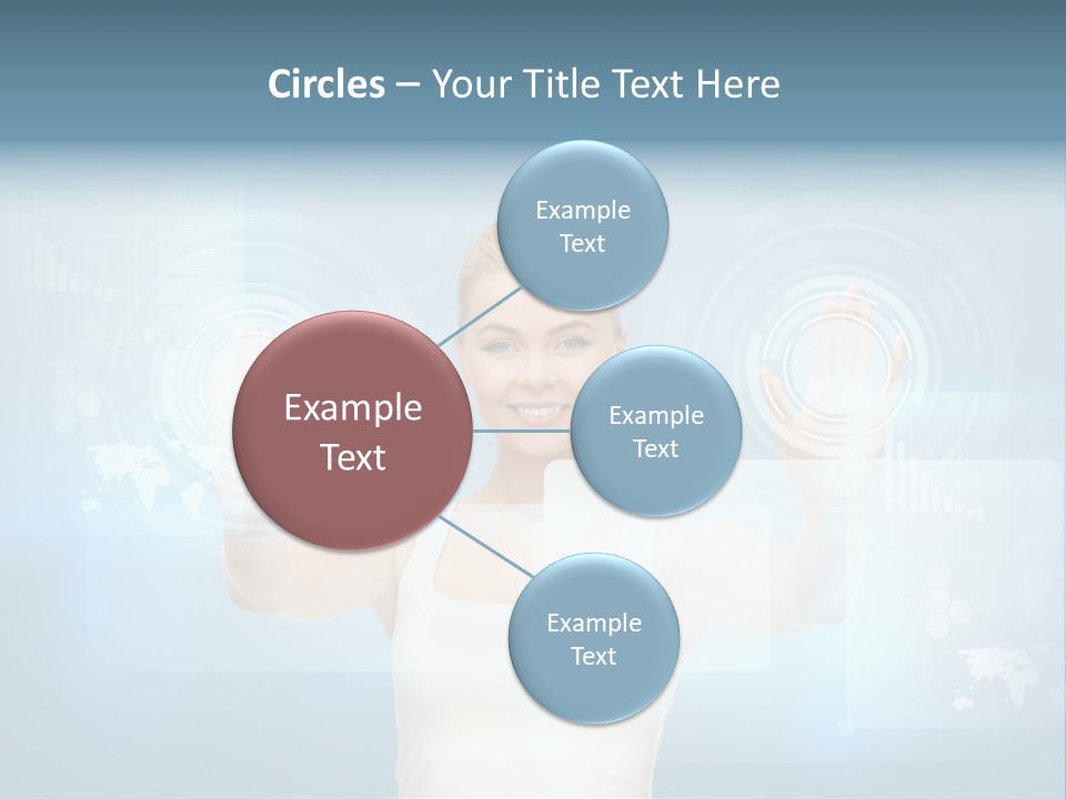 Contact Distance Communication PowerPoint Template