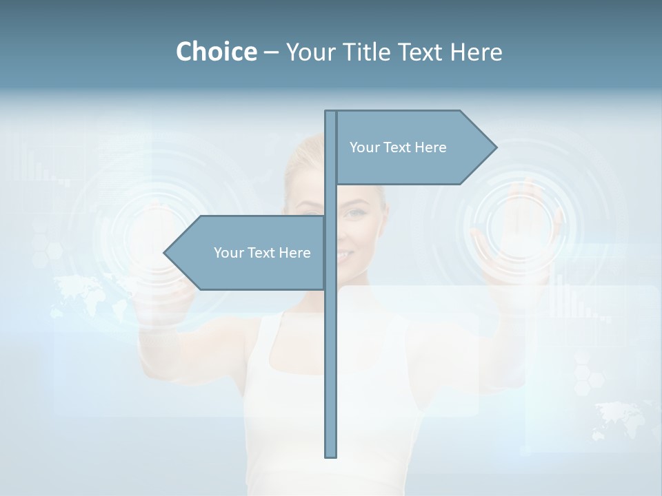Contact Distance Communication PowerPoint Template