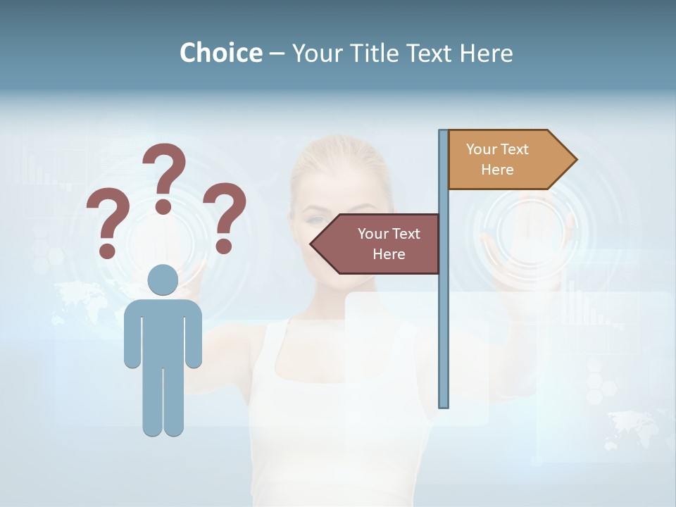 Contact Distance Communication PowerPoint Template