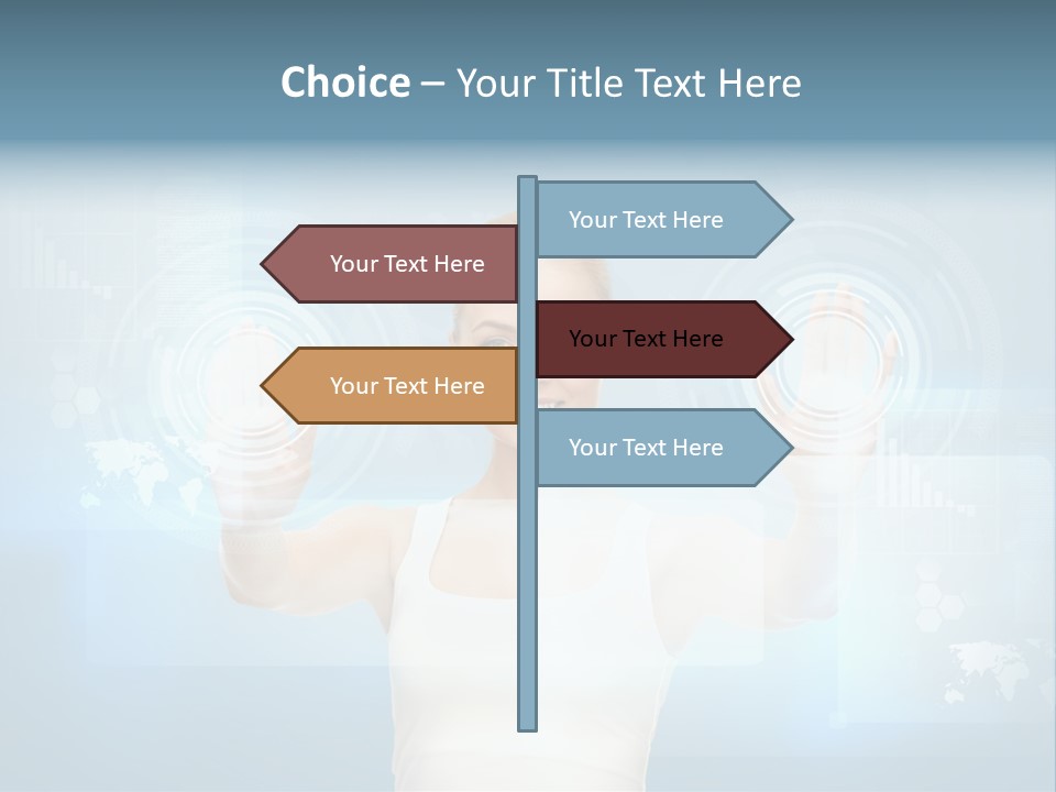 Contact Distance Communication PowerPoint Template