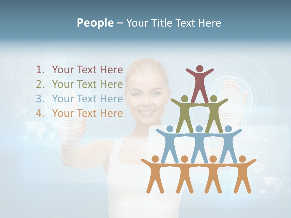 Contact Distance Communication PowerPoint Template