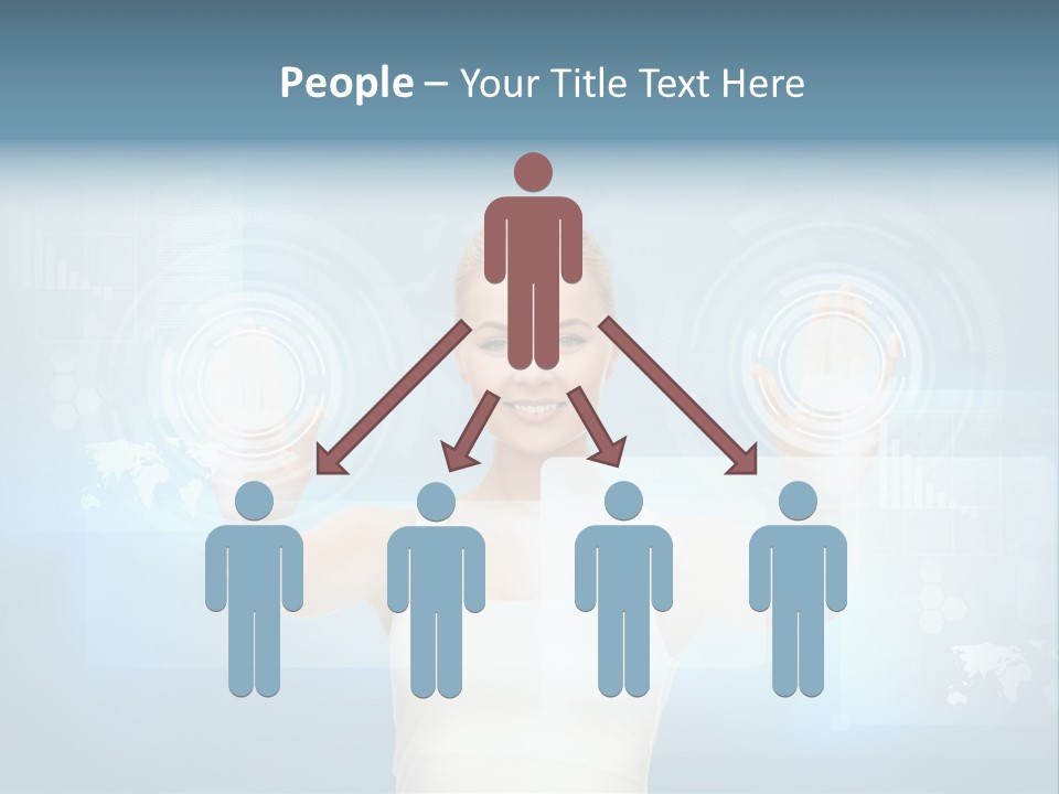 Contact Distance Communication PowerPoint Template