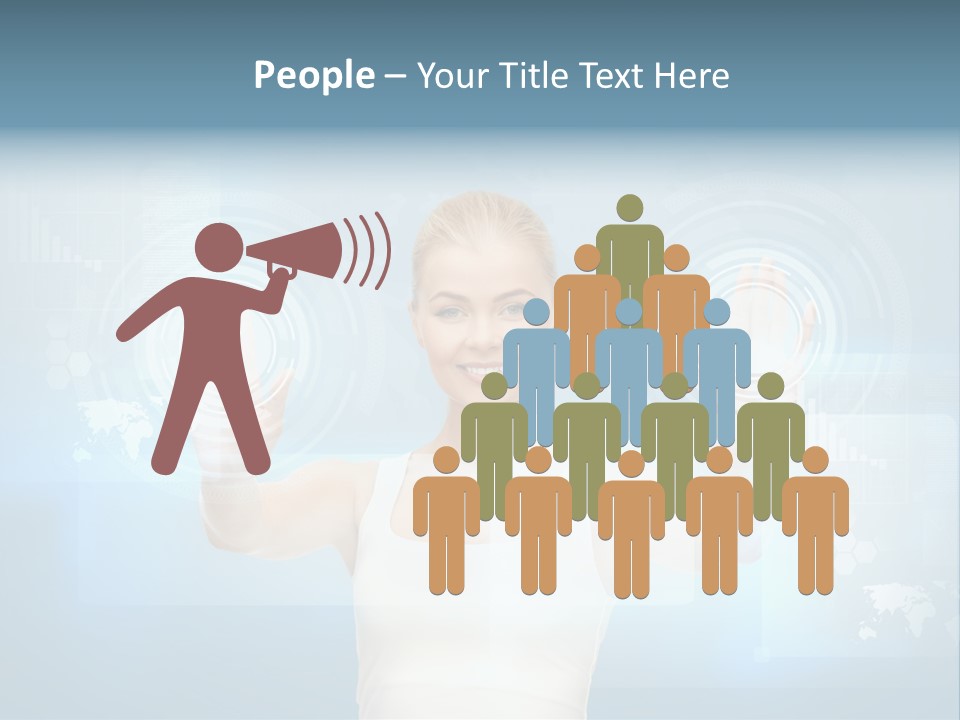 Contact Distance Communication PowerPoint Template