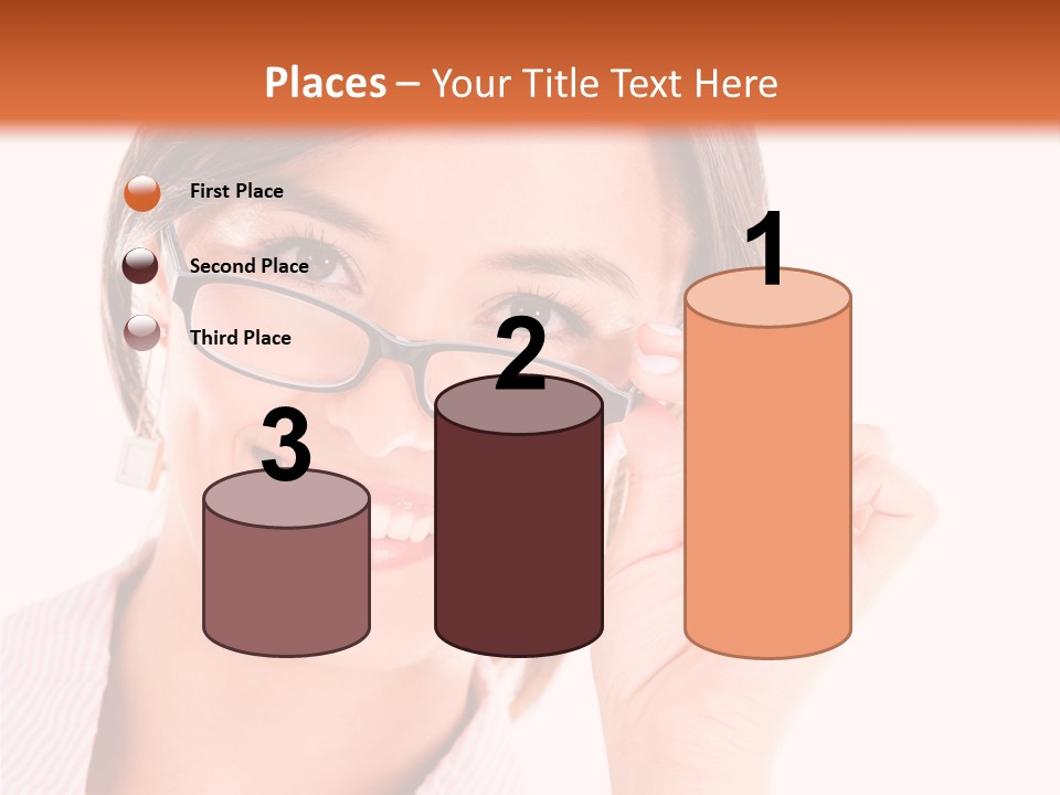 Optician Wearing Joyful PowerPoint Template