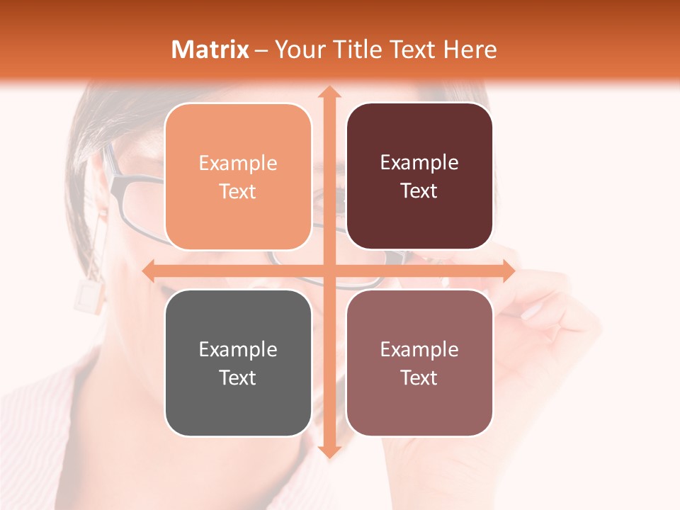 Optician Wearing Joyful PowerPoint Template