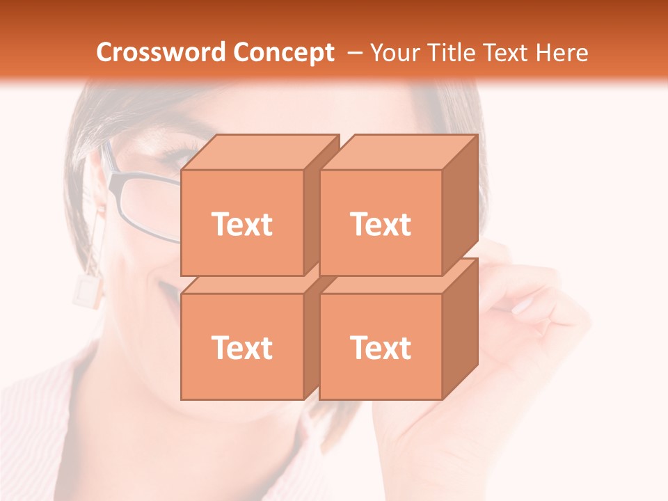 Optician Wearing Joyful PowerPoint Template