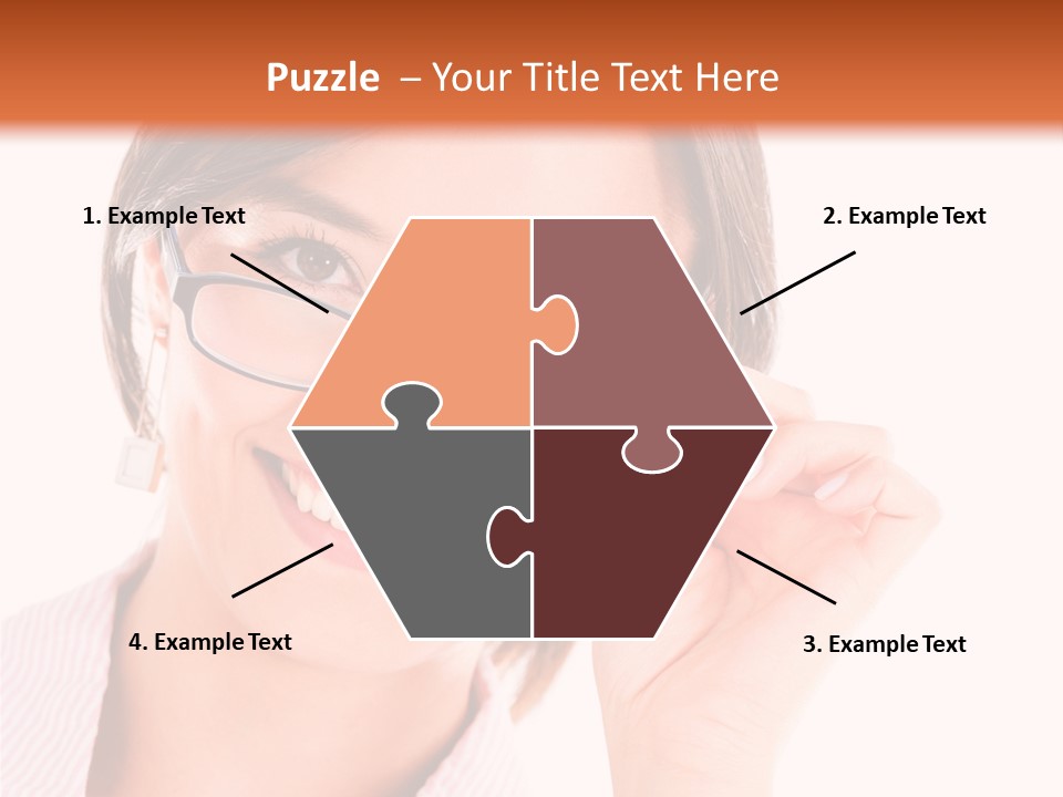 Optician Wearing Joyful PowerPoint Template