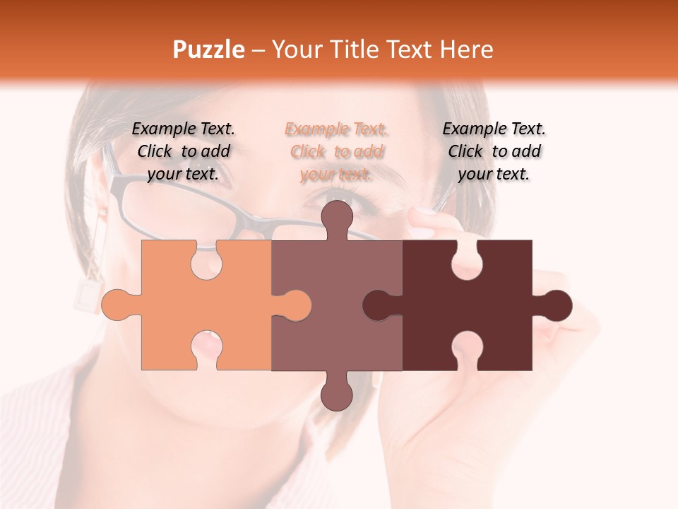 Optician Wearing Joyful PowerPoint Template