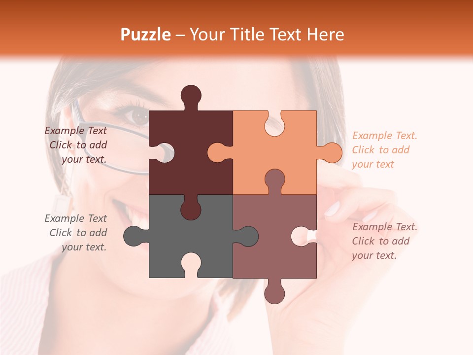 Optician Wearing Joyful PowerPoint Template