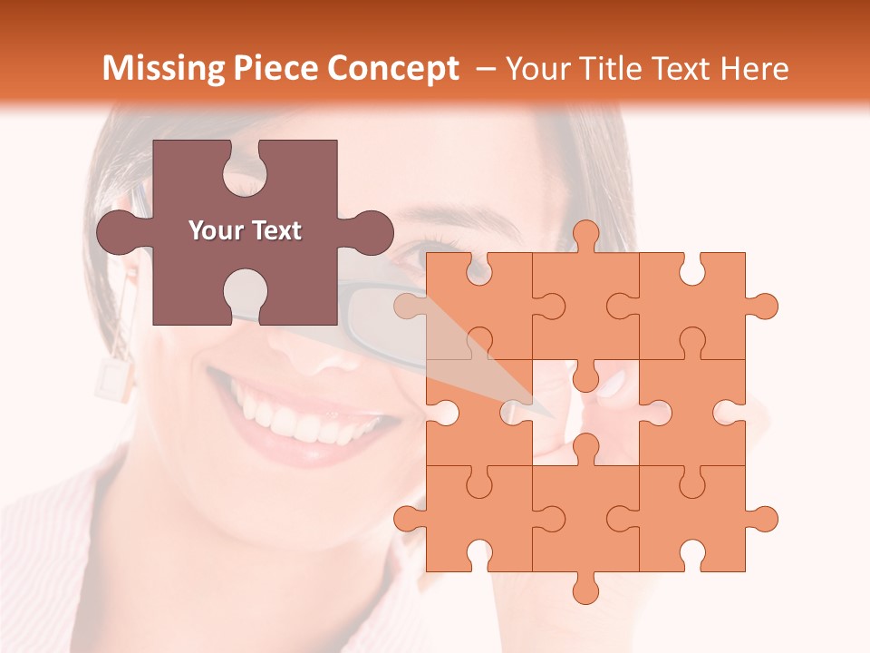 Optician Wearing Joyful PowerPoint Template